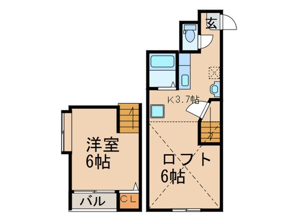 ＤＣＴ大橋の物件間取画像